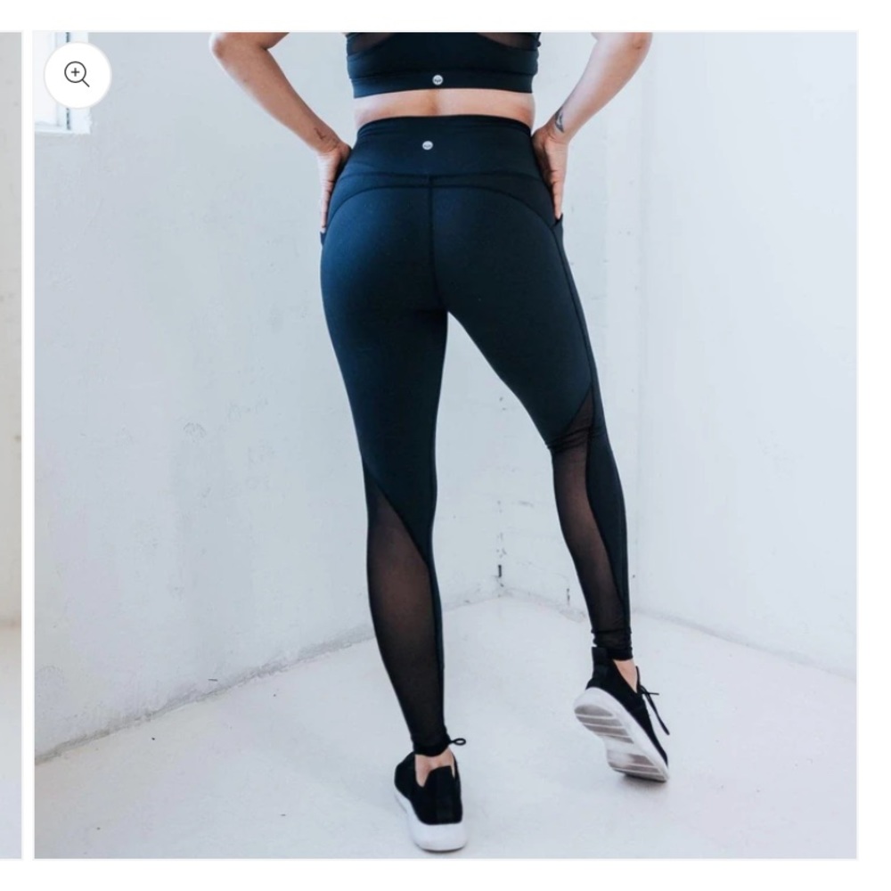 High waisted mesh leggings